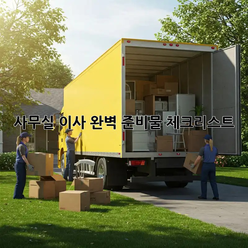 사무실 이사, 완벽 준비물 체크리스트!