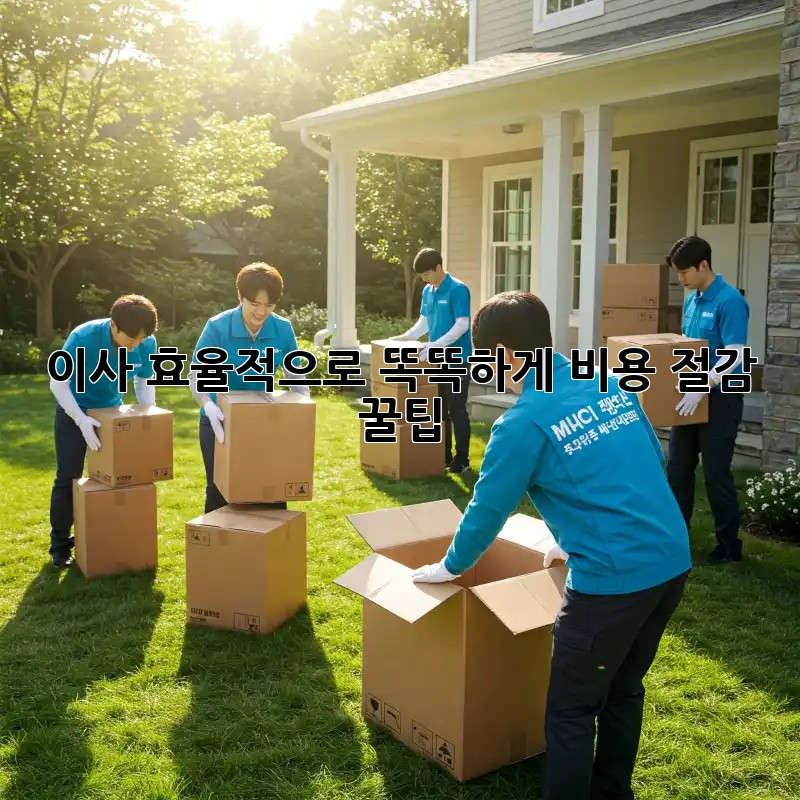 이사, 효율적으로 똑똑하게! 비용 절감 꿀팁