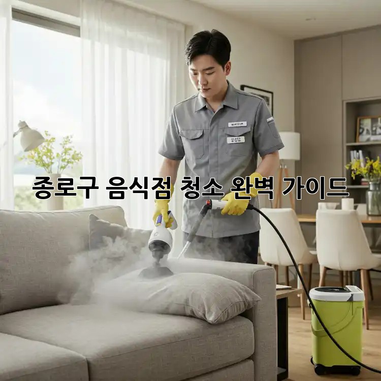 종로구 음식점 청소, 완벽 가이드!