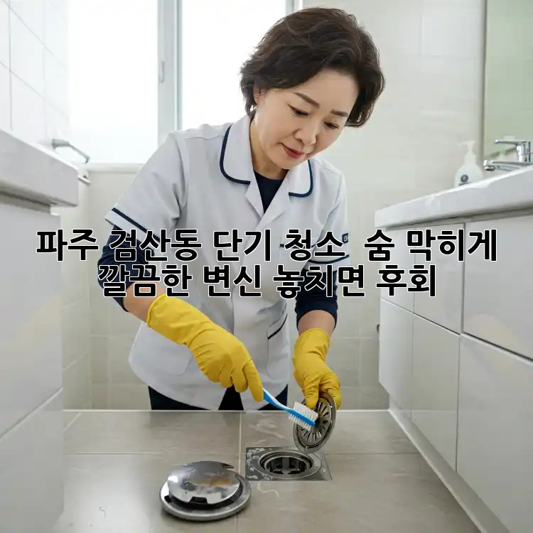 파주 검산동 단기 청소 ✨ 숨 막히게 깔끔한 변신! 놓치면 후회? 😱