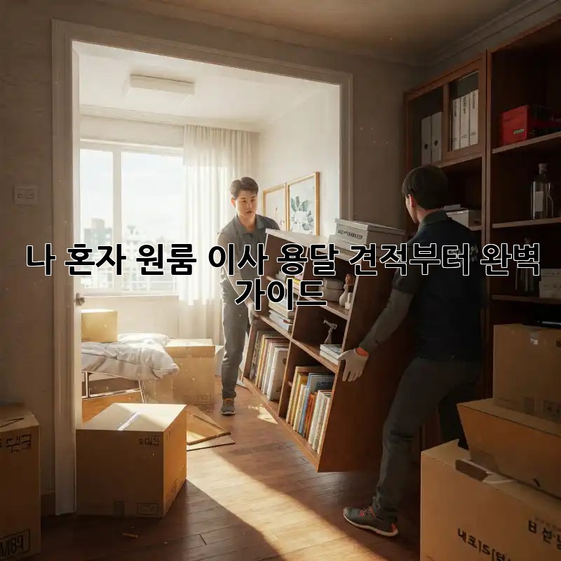 나 혼자 원룸 이사? 용달 견적부터 완벽 가이드!