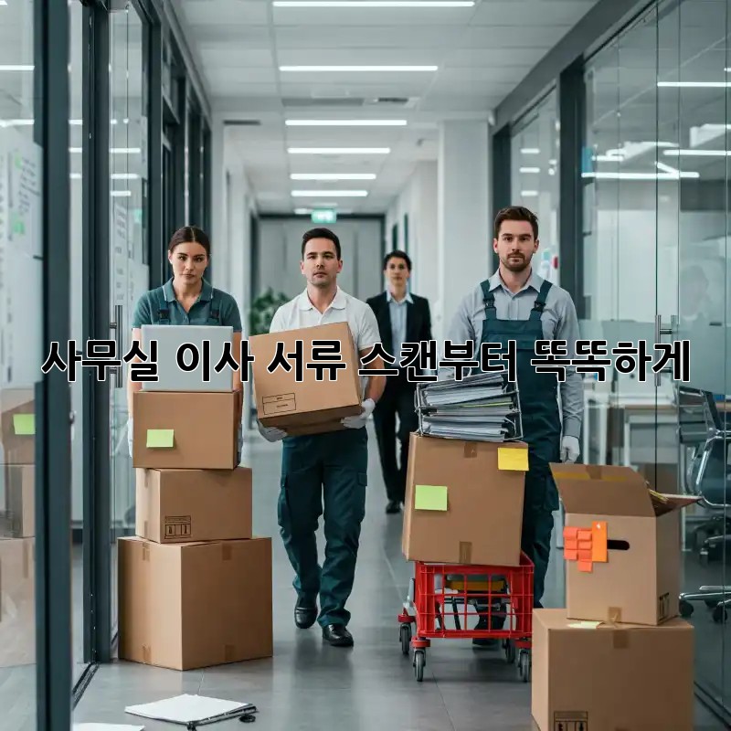 사무실 이사? 서류 스캔부터 똑똑하게!