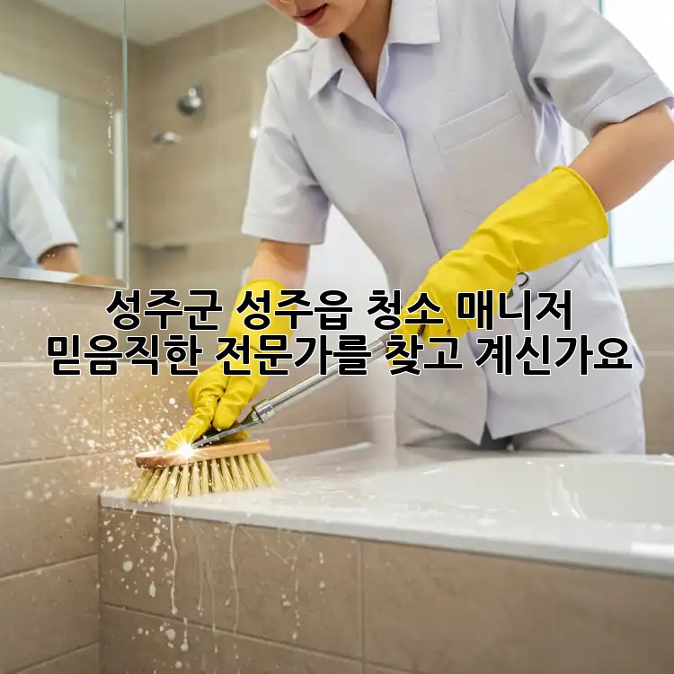 성주군 성주읍 청소 매니저: 믿음직한 전문가를 찾고 계신가요?