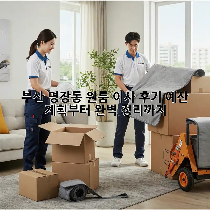 부산 명장동 원룸 이사 후기: 예산 계획부터 완벽 정리까지!