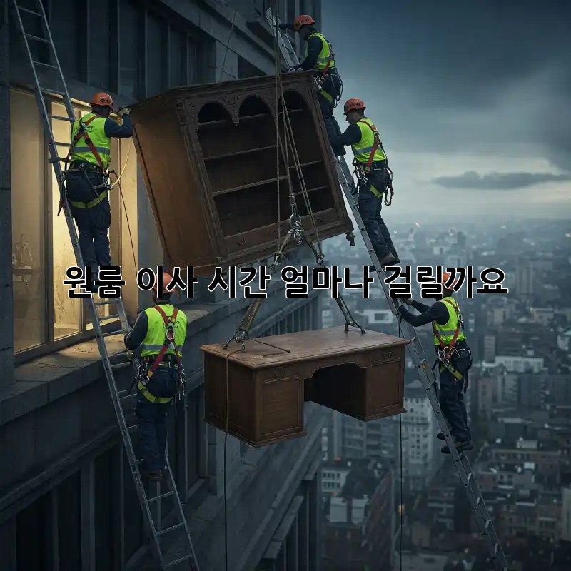 원룸 이사, 시간 얼마나 걸릴까요?