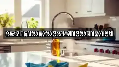 유품정리고독사청소특수청소집정리쓰레기집청소폐기물수거업체