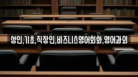 성인,기초,직장인,비즈니스영어회화,영어과외