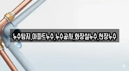 누수탐지,아파트누수,누수공사,화장실누수,천장누수