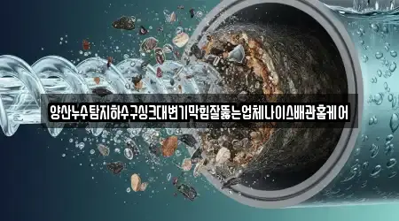 양산누수탐지하수구싱크대변기막힘잘뚫는업체나이스배관홈케어