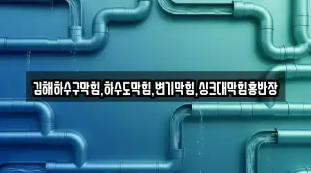 김해하수구막힘,하수도막힘,변기막힘,싱크대막힘홍반장
