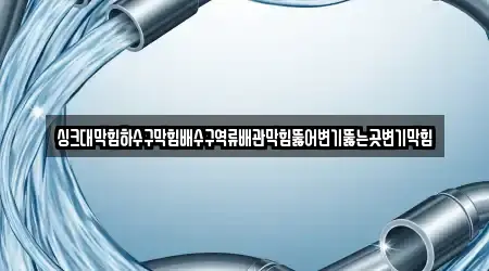 싱크대막힘하수구막힘배수구역류배관막힘뚫어변기뚫는곳변기막힘