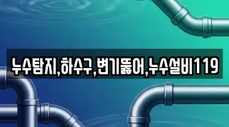 누수탐지,하수구,변기뚫어,누수설비119