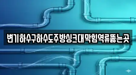 변기하수구하수도주방싱크대막힘역류뚫는곳