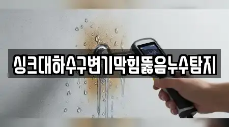 싱크대하수구변기막힘뚫음누수탐지