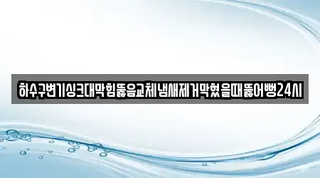 하수구변기싱크대막힘뚫음교체냄새제거막혔을때뚫어뻥24시