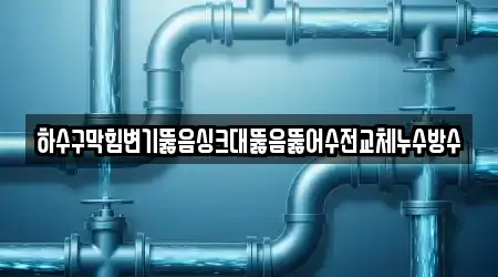 하수구막힘변기뚫음싱크대뚫음뚫어수전교체누수방수