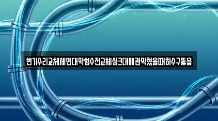 변기수리교체세면대막힘수전교체싱크대배관막혔을때하수구뚫음