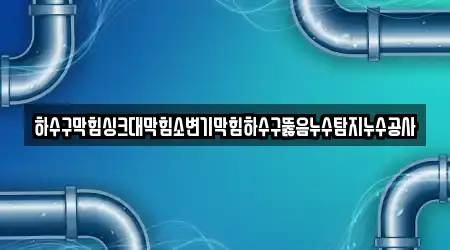 하수구막힘싱크대막힘소변기막힘하수구뚫음누수탐지누수공사