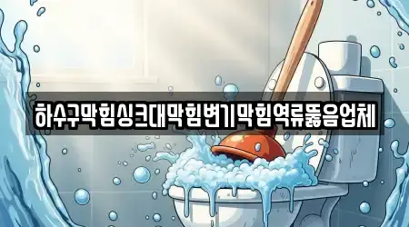 하수구막힘싱크대막힘변기막힘역류뚫음업체