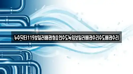 누수닥터119보일러배관청소언수도녹임보일러배관수리수도배관수리