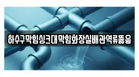 하수구막힘싱크대막힘화장실배관역류뚫음