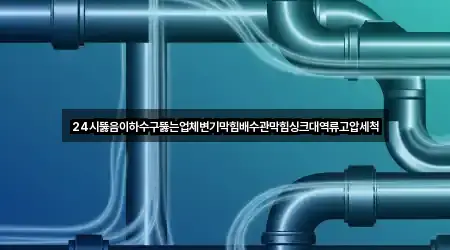 24시뚫음이하수구뚫는업체변기막힘배수관막힘싱크대역류고압세척