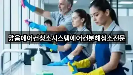 맑음에어컨청소시스템에어컨분해청소전문