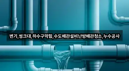 변기,씽크대,하수구막힘,수도배관설비난방배관청소,누수공사