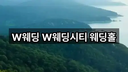 W웨딩 W웨딩시티 웨딩홀