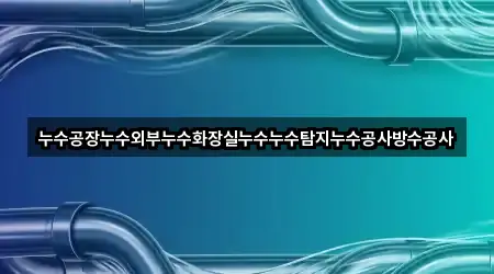 누수공장누수외부누수화장실누수누수탐지누수공사방수공사