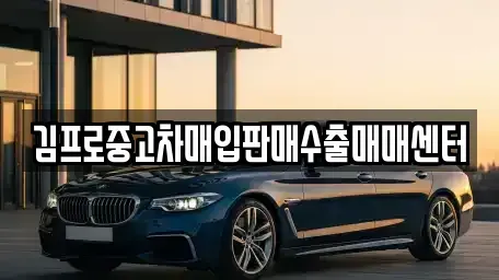 경기 광주시 퇴촌면 중고차매입 전문 김프로중고차매입판매수출매매센터