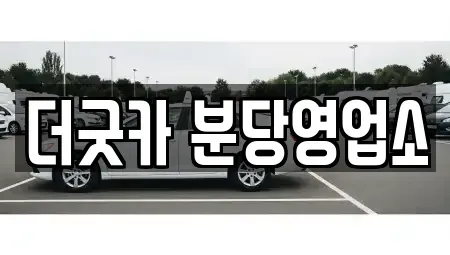 경기 성남시 분당구 서현동 렌트카 전문 더굿카 분당영업소