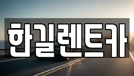 경기 성남시 분당구 서현동 렌트카 전문 한길렌트카
