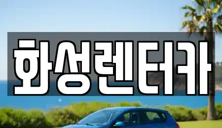 경기 화성시 장안면 렌트카 전문 화성렌터카