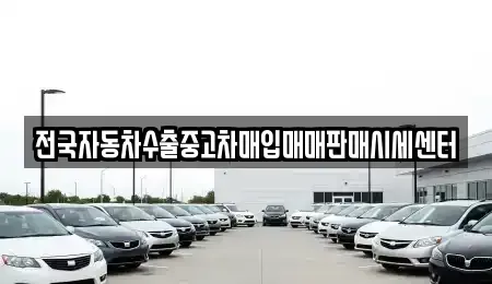 경기도 광주시 능평동 중고차매입 전문 전국자동차수출중고차매입매매판매시세센터