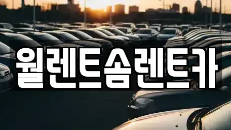 경기도 양주시 광사동 렌트카 전문 월렌트솜렌트카