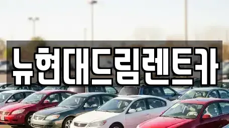 경기도 의왕시 청계동 렌트카 전문 뉴현대드림렌트카