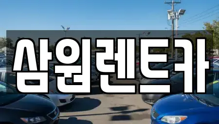 경기도 하남시 감이동 렌트카 전문 삼원렌트카