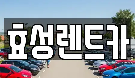 경기도 하남시 감이동 렌트카 전문 효성렌트카