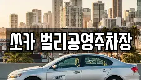 경남 사천시 동림동 렌트카 전문 쏘카 벌리공영주차장