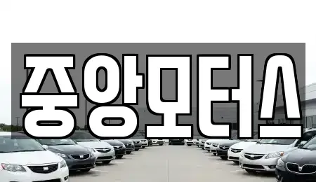 경남 창원시 마산회원구 회원동 중고차 전문 중앙모터스