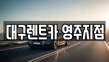 경북 영주시 하망동 렌트카 전문 대구렌트카 영주지점