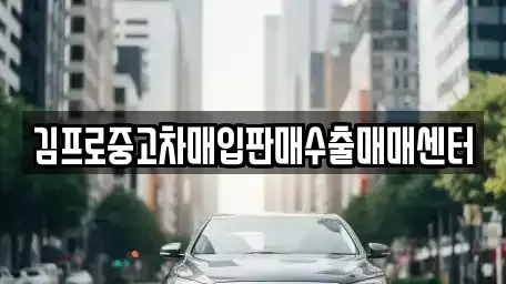 경북 영주시 하망동 중고차매입 전문 김프로중고차매입판매수출매매센터