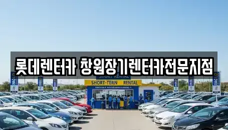경상남도 창원시 의창구 사림동 렌트카 전문 롯데렌터카 창원장기렌터카전문지점