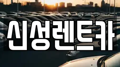 광주 북구 삼각동 렌트카 전문 신성렌트카