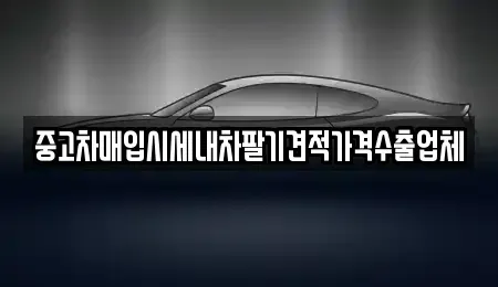 대구광역시 수성구 수성동4가 중고차매입 전문 중고차매입시세내차팔기견적가격수출업체