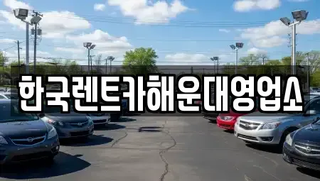 부산광역시 수영구 남천동 렌트카 전문 한국렌트카해운대영업소