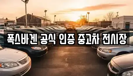 부산광역시 수영구 남천동 중고차매매 전문 폭스바겐 공식 인증 중고차 전시장