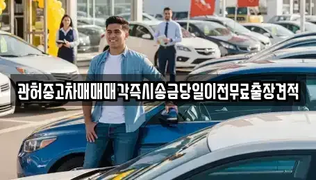 서울 성북구 동선동3가 중고차 전문 관허중고차매매매각즉시송금당일이전무료출장견적