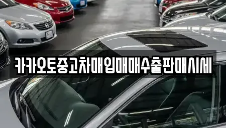 서울 용산구 도원동 중고차매입 전문 카카오토중고차매입매매수출판매시세